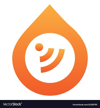Wi-fi network icon blue logo isolated blue on vector image