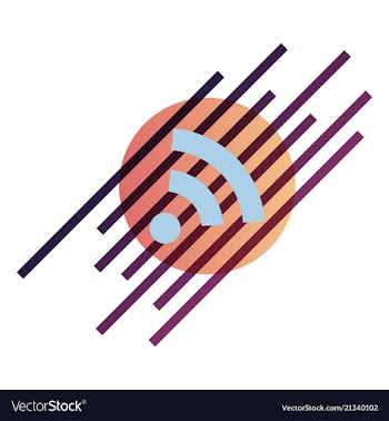 Wi-fi network icon blue logo isolated blue on vector image