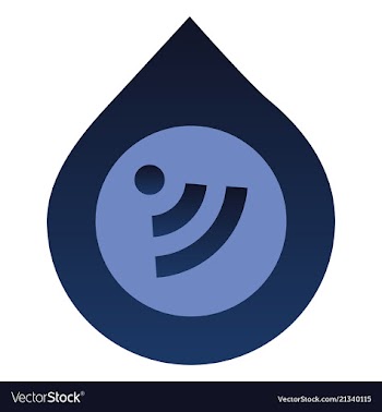 Wi-fi network icon blue logo isolated blue on vector image