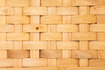 Wicker Picnic Basket Weave Close Up