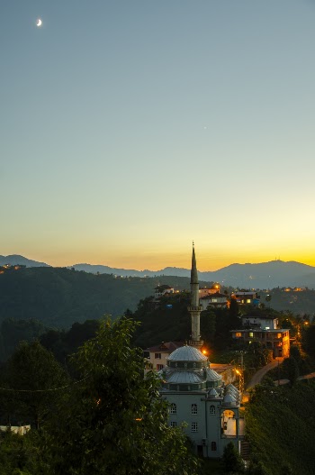 Wide-angle Photography of Buildings on Top of Mountain