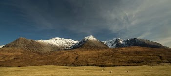 wide angle photography of mountain