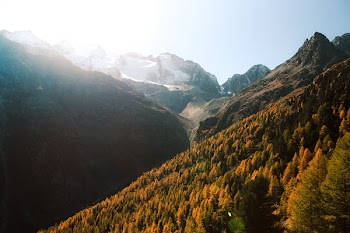 Wide Angle Photography Of Mountain