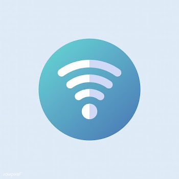 Wifi icon vector in blue | Free stock vector - 486873