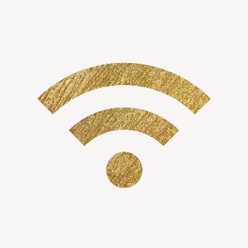 Wifi network icon, gold illustration | Free Icons - rawpixel