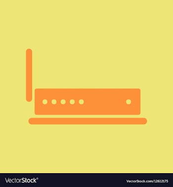 Wifi router vector image