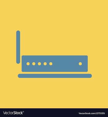 Wifi router vector image