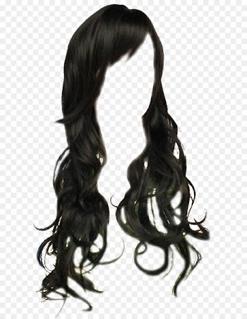 Wig Black hair Long hair - black hair 