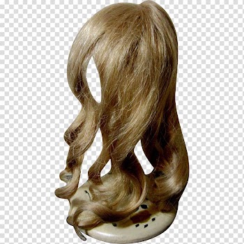 Wig Hair coloring Blond Long hair, curly transparent background PNG clipart