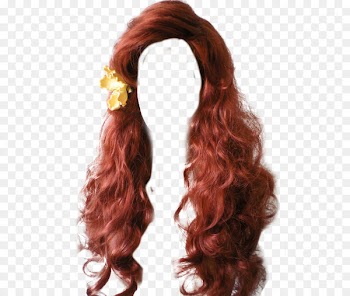 Wig Long hair Hair coloring Hair tie - front wigs material 