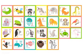 Wild animals alphabet set | Free stock vector - 44825