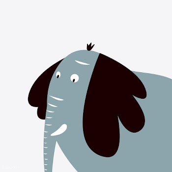 Wild Blue elephant vector graphic | Free stock vector - 477158