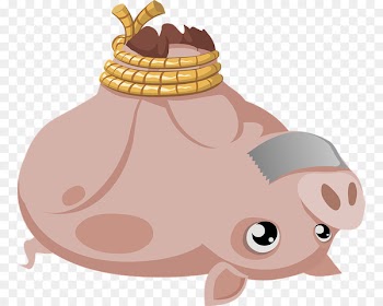 Wild boar Hogtie Clip art - Brown boar tied up upside down 