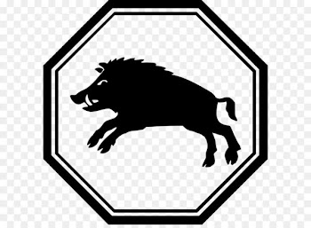 Wild boar Octagon - Boar PNG 