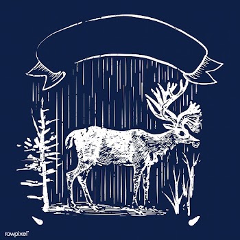 Wild deer logo illustration | Free stock vector - 562954