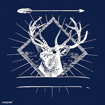 Wild deer logo illustration | Free stock vector - 562975