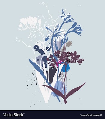 Wild flowers vector image