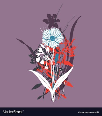 Wild flowers vector image