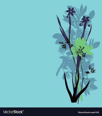 Wild flowers vector image