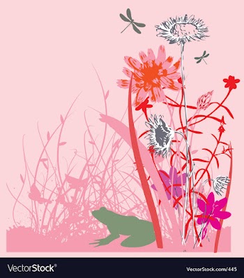 Wild flowers vector image