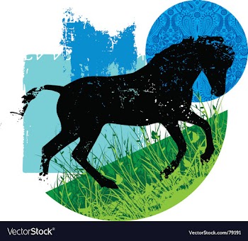 Wild horse vector image