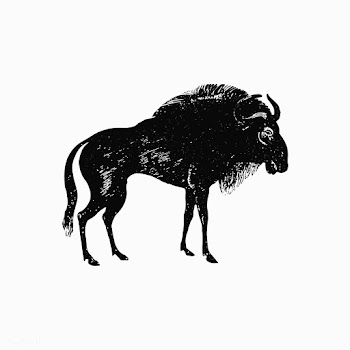 Wildebeest shade drawing | Free stock vector - 562409
