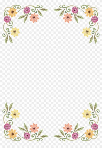 Wildflower Floral Design - New Years Border Png