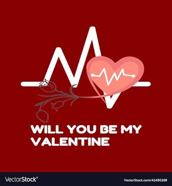 will you be my valentine adorable calligraphy