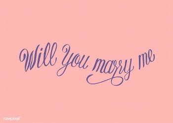 Will you marry me typography design | Free stock vector - 425559
