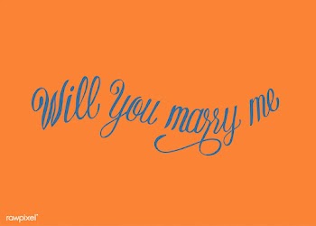 Will you marry me typography design | Free stock vector - 425561