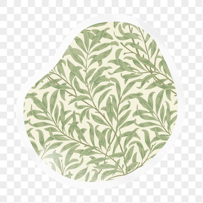 William Morris png leaf pattern | Free PNG - rawpixel