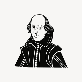 William Shakespeare clipart, portrait illustration | Free PSD - rawpixel