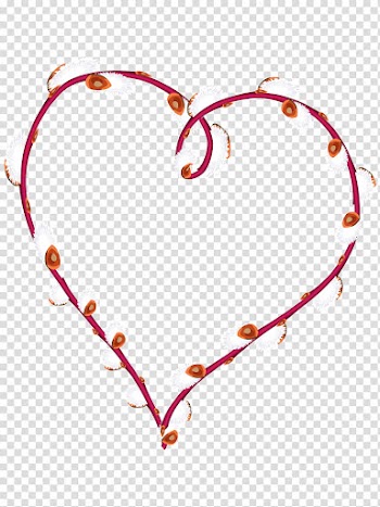 Willow Heart Shape Isolated, red heart illustration transparent background PNG clipart