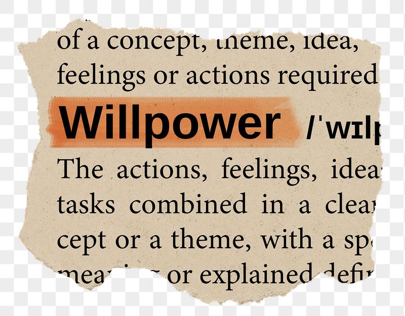 Willpower png word sticker, torn | Free PNG - rawpixel