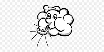 Wind Blowing Cloud Air Cartoon Wind Wind W - Wind Clipart Transparent Background
