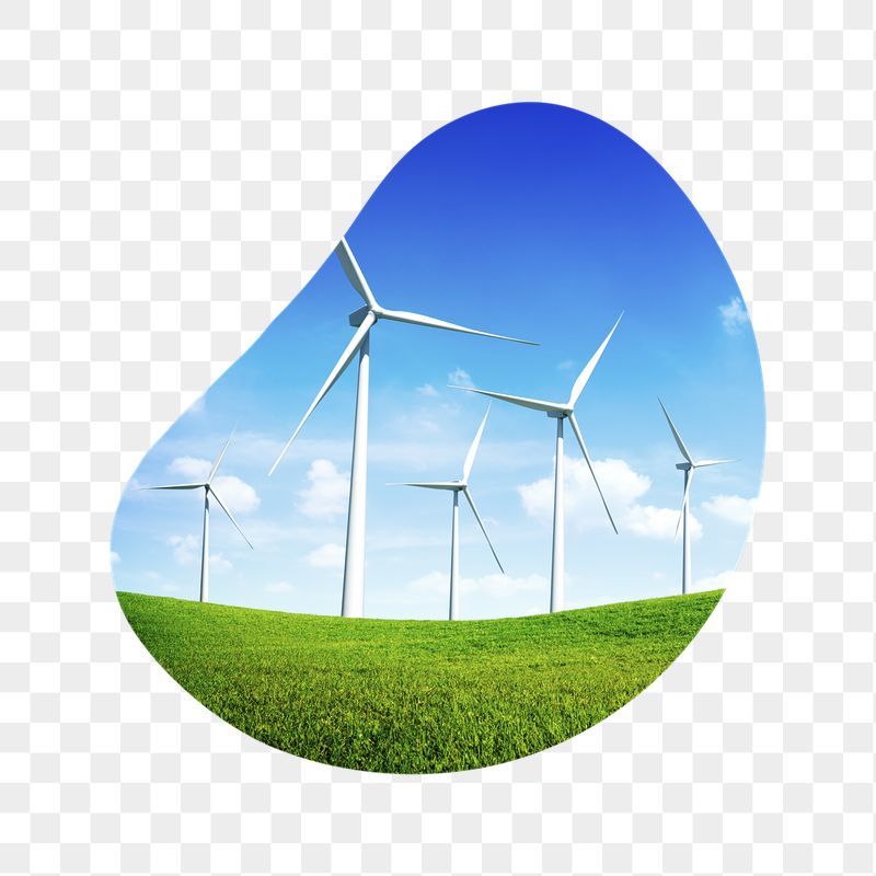 Wind farm png badge sticker, | Free PNG - rawpixel