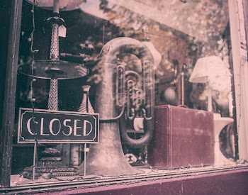 Wind Instrument Inside the Store