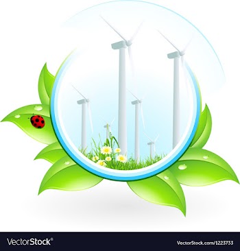 Wind Power Plant Icon vector image