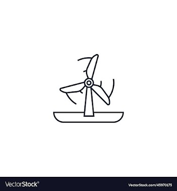 wind turbine creative icon from ecology icons