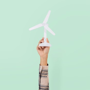 Wind turbine hand renewable energy… | Free stock photo | High Resolution image