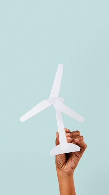 Wind turbine hand renewable energy… | Free stock photo | High Resolution image