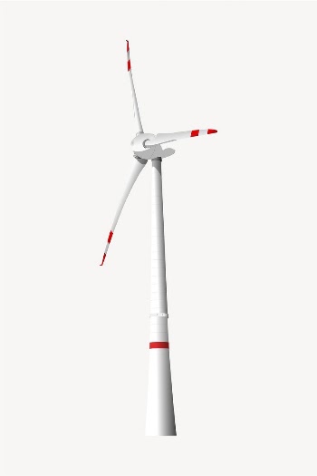 Wind turbine sticker, environment illustration | Free PSD - rawpixel