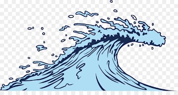 Wind wave Clip art - Blue sea waves vector material 