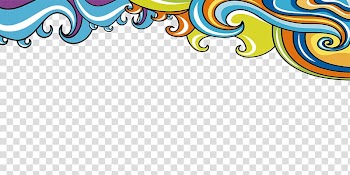 Wind wave Color Computer file, Color Wave transparent background PNG clipart