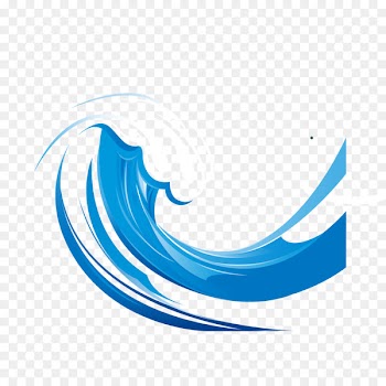 Wind wave Euclidean vector Clip art - Blue waves 