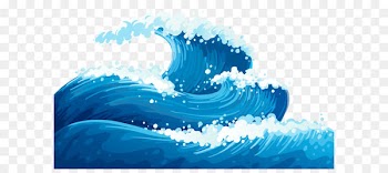 Wind wave Euclidean vector Wave vector - Blue Sea Waves Ground Clipart Picture 