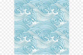 Wind wave Ocean Pattern - Classical pattern vector waves 