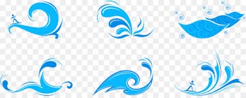 Wind Wave, Wave, Wave Vector, Blue, Aqua PNG
