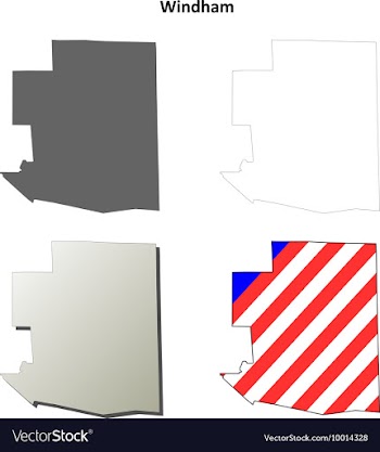 Windham Map Icon Set vector image