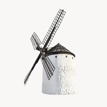Windmill, farming isolated image on white | Free Photo - rawpixel